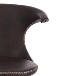 Стул FLAIR (mod. 9020) / 1 шт. в упаковке экокожа/металл, 60 х 56 х 78 см , коричневый 1/черный