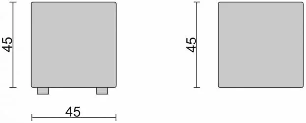 Пуф квадратный Конкорд 02