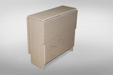 Раскладной стол с 2 ящ. в разборе 1 кат. 4137 Касабланка ЛДСП дуб выбеленный