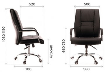 Кресло для руководителя Everprof Kent TM Экокожа Коричневый