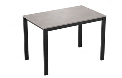 Стол раздвижной БЕЙСИК-3 ЛДСП Бетон, металл черный