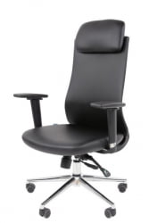 Офисное кресло CHAIRMAN 500 LUX экокожа Черный