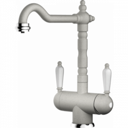 Смеситель Омоикири Амагасаки-Ев Латунь/Гранит/Эверест / Omoikiri Amagasaki-Ev