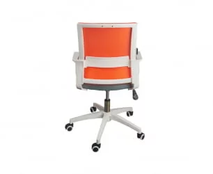 Кресло офисное Бит LB белый пластик Оранжевый