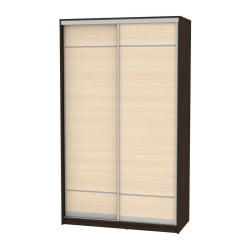 Шкаф-купе венге Б-220х135х60-3(Венге-ДМ-Д7Д7) / B-220х135х60-3(Венге-ДМ-D7D7)