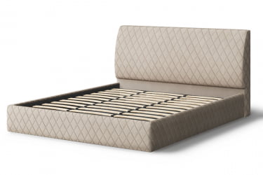 Кровать Хилтон, 2000 x 1200 мм, бежевый
