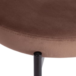 Стул REVO (mod. 7033) / 1 шт. в упаковке ткань/металл, 47х54х82 см, высота до сиденья 47 см, коричневый barkhat 12/черный