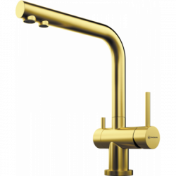 Смеситель Omoikiri Nagano-Pvd-G Латунь/Светлое Золото