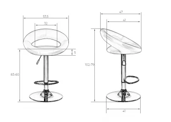 Стул барный DOBRIN MIRA Зеленый