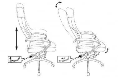 Кресло руководителя Бюрократ CХ-608Фабриc песочный Лигхт-21 / CH-608Fabric Light-21