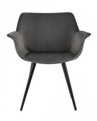 Стул Мэйсон Нев велюр Темно-серый / New