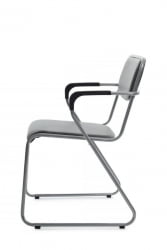 Кресло Nix Plus RCH OMKL-03 Серый/Металл окрашенный Хром