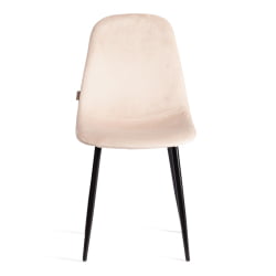 Мягкий стул BREEZE (mod. JSC-58) Велюр/металл , 44 х 53 х 86 см, creamy (кремовый) HLR 5 / черный