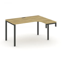 Стол-надставка на опорную тумбу (правый) CОНCЕПТ CН.ОСАН-001(Р) Дуб Винченцо Антрацит / CONCEPT CN.OSAN-001(R)