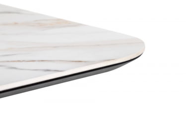 Стол Месси раздвиж. 140-180 Светлый мрамор/Бабочка
