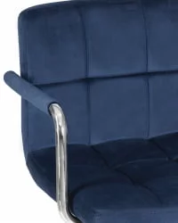 Офисное кресло для персонала DOBRIN TERRY Синий велюр MJ9-117