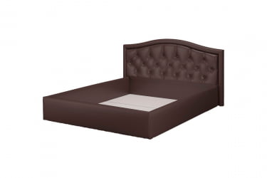 Кровать Стелла, 1400*2000 мм, искусственная кожа Лесмо бров, коричневый / brow,
