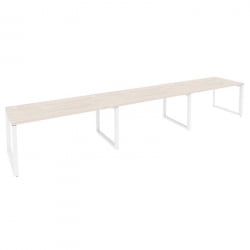 Рабочая станция на О-образном м/к ОНИКС О.МО-РС-3.4.8 Денвер Светлый/Белый / ONIX O.MO-RS-3.4.8