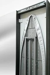 Узкий шкаф в прихожую Iron Slim (левый, купе) Венге