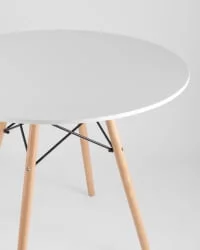 Стол обеденный DSW D90 Белый