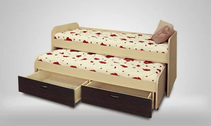 Двухъярусная кровать для детей Антошка Дуб молочный/Венге