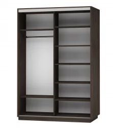 Шкаф-купе двухдверный Экспресс Дуо 1600х2200х Париж/Венге / 1600х2200h