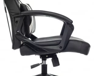 Геймерское кресло Бюрократ ZOMBIE DRIVER Черный-белый