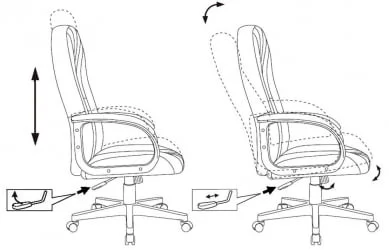 Кресло руководителя Бюрократ T-898/416-NAVY Темно-синий 38-416
