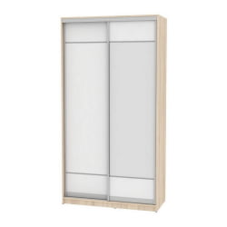 Шкаф-купе белый лдсп Б-220х120х60-3(ДСС-Белый-Д7Д8) / B-220х120х60-3(ДСС-Белый-D7D8)