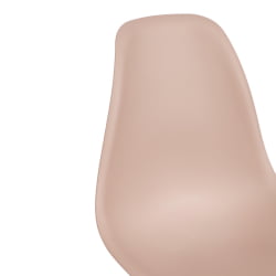 Стул CINDY (EAMES) (mod. 001) дерево бук/металл/сиденье пластик, 51x46x82см, бежевый / beige