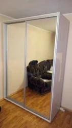 Шкаф-купе в коридор Акцент-Сим З 1600х600 Выбеленное дерево