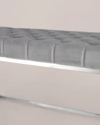 Банкетка ИНСИГНИЯ велюр Серый