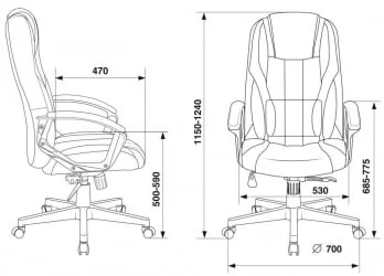 Кресло игровое Zombie 9 Red