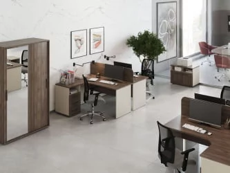 Экран на один стол New Line NLN36381003 Дуб шамони темный