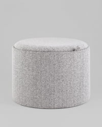 Пуф с ящиком Хюгге L букле серый