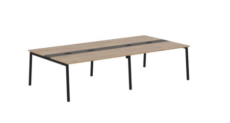 Переговорный стол EDIS ELCT 3116 Дуб Денвер светлый Мокко Черный