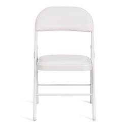 Стул складной FOLDER (mod. 3022G) каркас: металл, сиденье/спинка: экокожа, 46.5 х 47.5 х 79 см, white (белый) / white (белый)