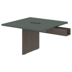 Стол для заседаний приставной VELION VFCT 1212 Нефрит Дуб Сильвер