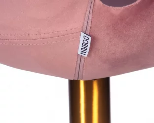 Кресло дизайнерское DOBRIN SWAN (розовый велюр BLUVEL52)