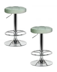 Табурет барный DOBRIN BRUNO (пудрово-мятный велюр (MJ9-87)) 2 шт