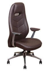Кресло руководителя Бюрократ _Зен/Бровн / _Zen/Brown