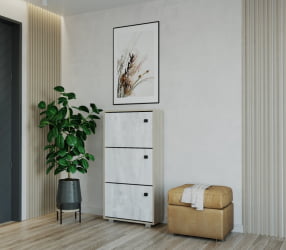 Тумба для обуви Пайн ПП10 Дуб Ривьера Бетон Пайн