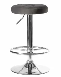 Табурет барный DOBRIN BRUNO Серый велюр MJ9-75