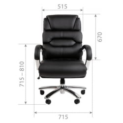 Кресло руководителя CHAIRMAN 409 экокожа Черный