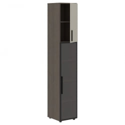 Шкаф-колонка комбинированный (правый) ВЕЛИОН ВХCС 40.2 Р Аметист Дуб Сильвер / VELION VHCS R