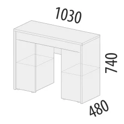 Детский стол Кашемир 900.15 Дуб Кронберг/Кашемир