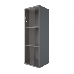 Шкаф средний узкий правый Riva А.СУ-2.4 Пр Венге/Металлик