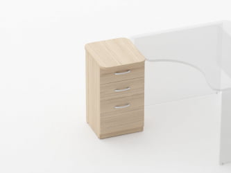 Тумба приставная на 3 ящика Глассй 3.10.15 Венге / Glassy