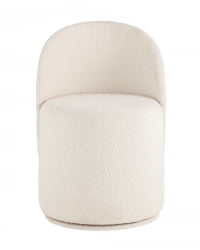 Пуф Loreen вращающийся букле Белый