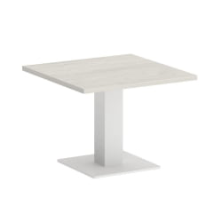 Стол журнальный квадратный ХОМЕ ОФФИCЕ ВР.СП-5-60.2Г Дуб Наварра/Белый металл / HOME OFFICE VR.SP-5-60.2G